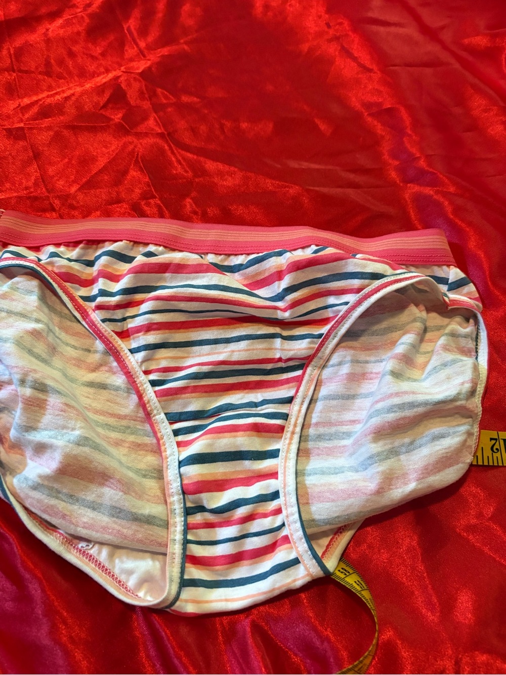 Fruit of the Loom Pink, White & Red Heart-Print Bikini Briefs
